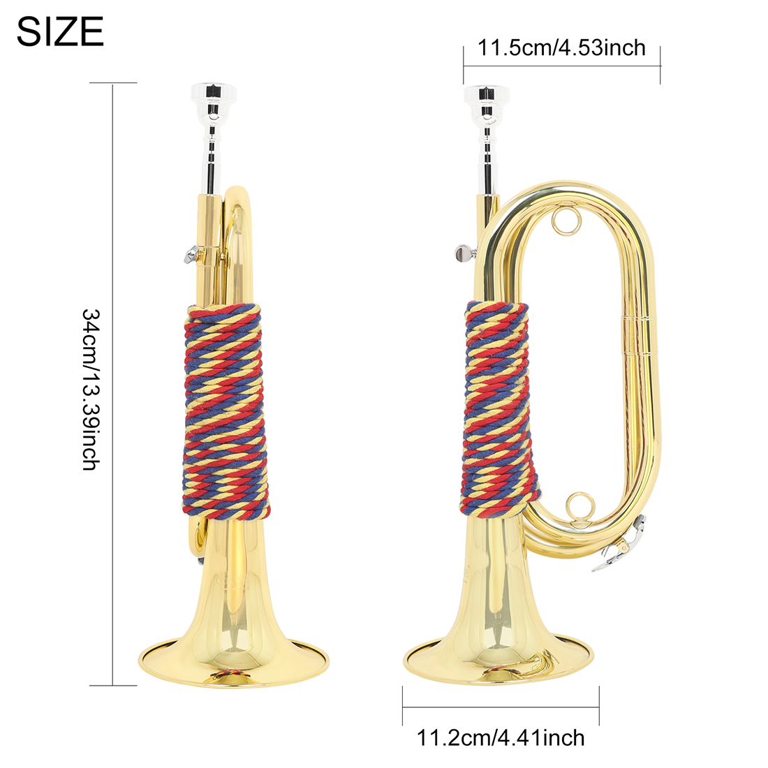 Mini trompette Bugle en laiton - Musical Instrument Bugle avis et prix