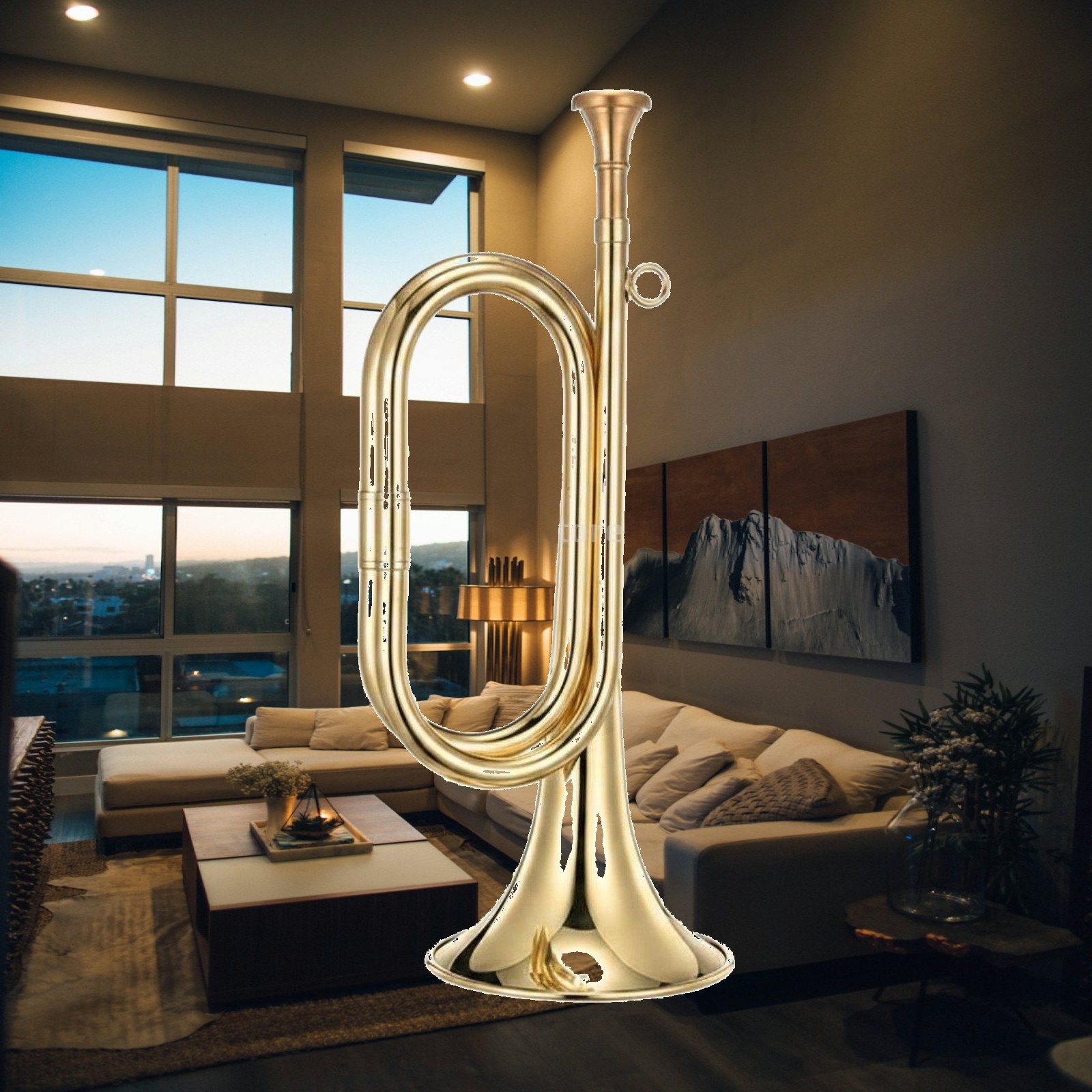 Corne musicale en laiton, corn - Musical Instrument Bugle avis et prix