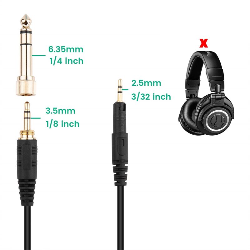 Câble AB33-ATH-M50x, cordon AU - Audio Technica Headphone Ath-M50X avis et prix