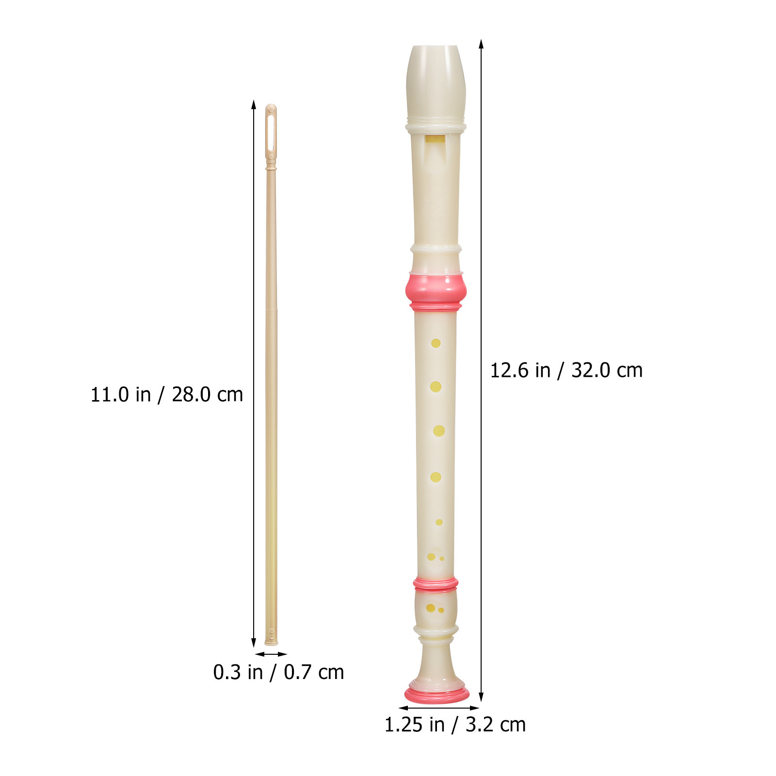 2 pièces, flûte à bec soprano  - Soprano Recorder Plastic avis et prix